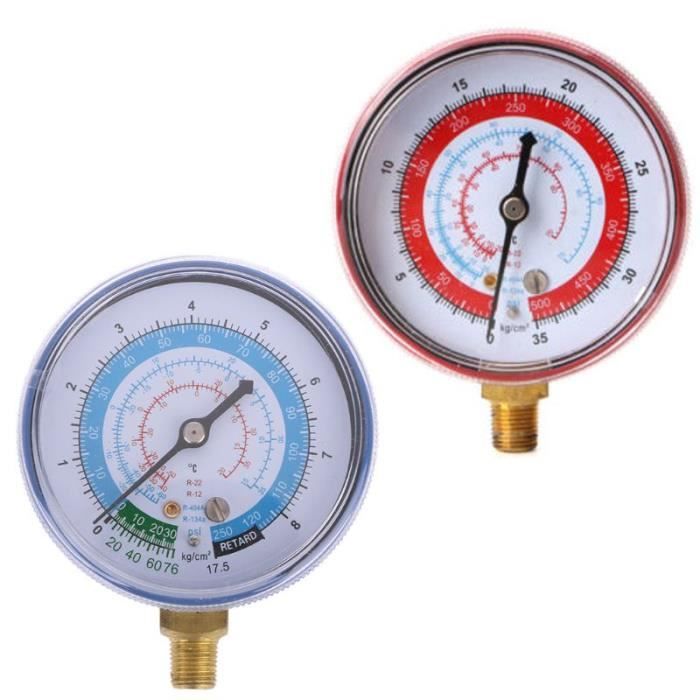 Manometre R134a Manomètre basse pression - OOTDTY - R404 R134A R22 - Couleur bleu ...