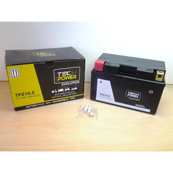 Batterie Moto YTZ10S AGM High Power 12 V 8,6 Ah 190 Amp. Puissance De Démarrage Maximale. Fabriquée En Europe