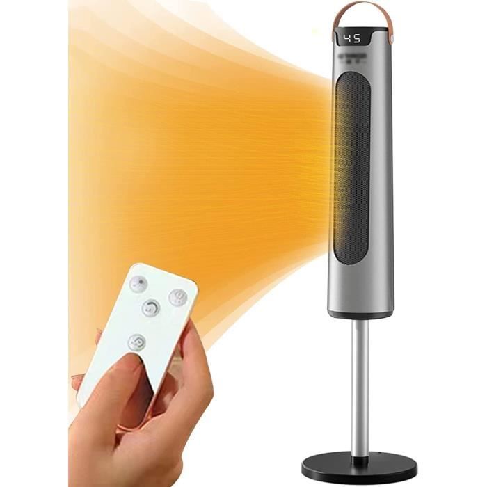 Chauffage Soufflant 1500W – Résistance Céramique PTC, 3 Modes, Silencieux, Sécurité Surchauffe/basculement