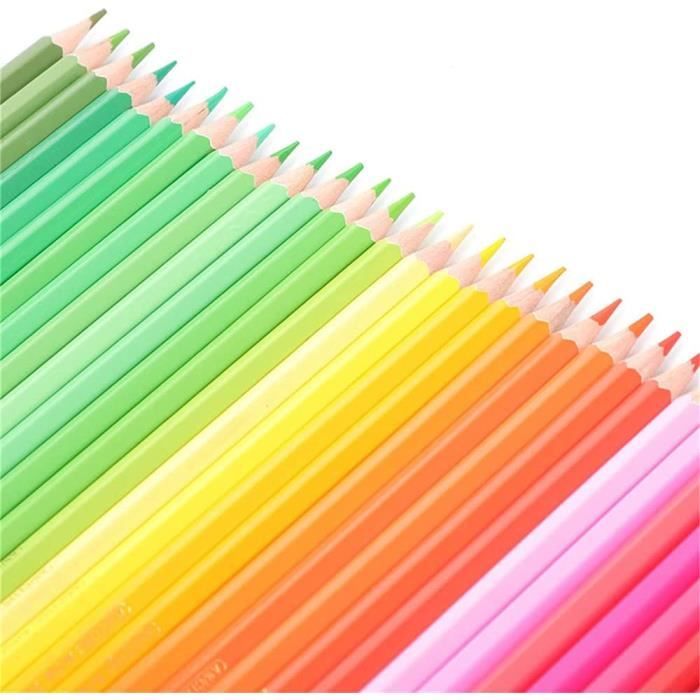 Crayons De Couleur Arc-en-ciel - Lot De 12, Mines Multicolores Pré-taillées Pour Dessin Créatif