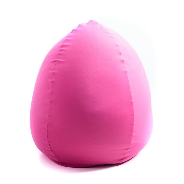 Pouf Poire Rose Stretch BiG52 - Adulte - XXL - Doux - Déhoussable