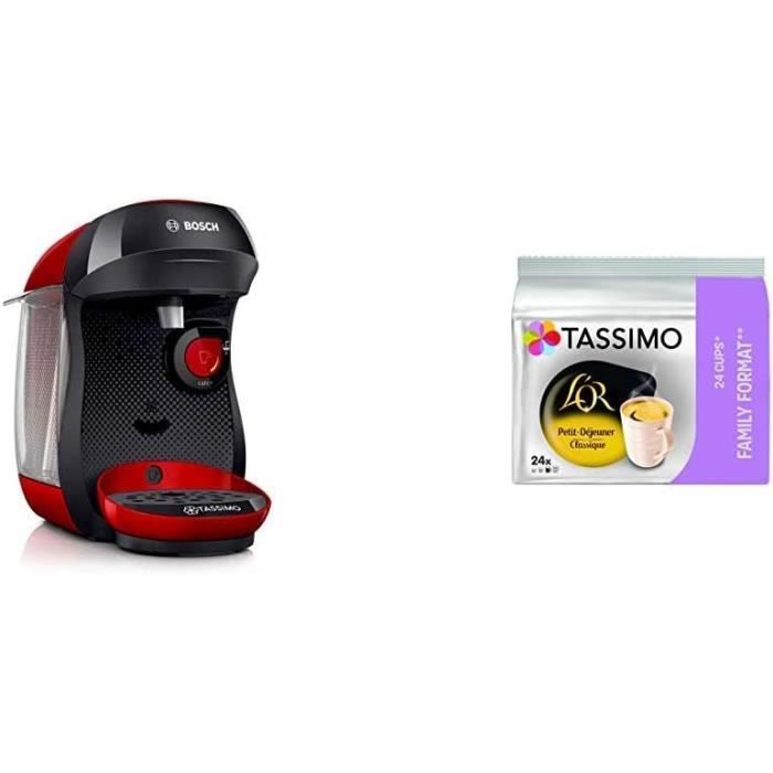Machine à café TASSIMO BOSCH TAS6503 - Rouge - Multi-boissons - Réservoir  d'eau 1,3L - Arrêt automatique - Cdiscount Electroménager