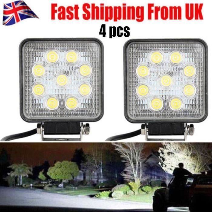 96W Lampe de Travail LED Spot 12/24V Camion Tracteur Châssis Élévateur Chariot