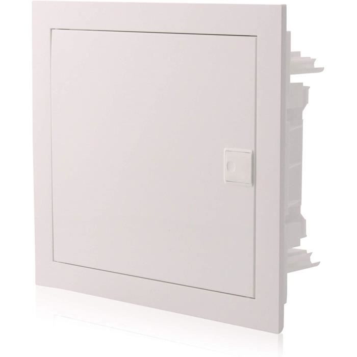 Boîte à fusibles encastrée Boîtier de distribution IP40 1 rangée jusqu'à 18 modules Porte blanche pour installation dans une pièce sèche de la maison 