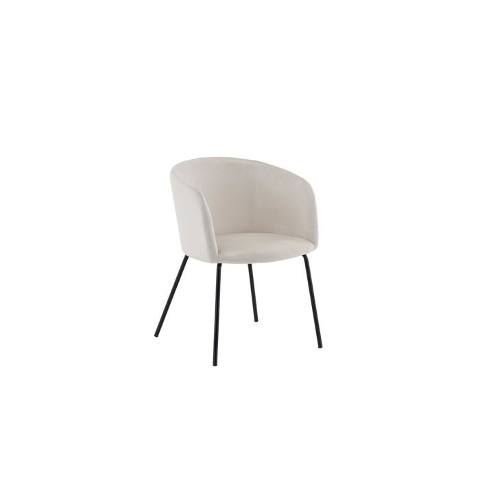 Berit chaise de salle à manger velours beige. Berit chaise de salle à manger velours beige.