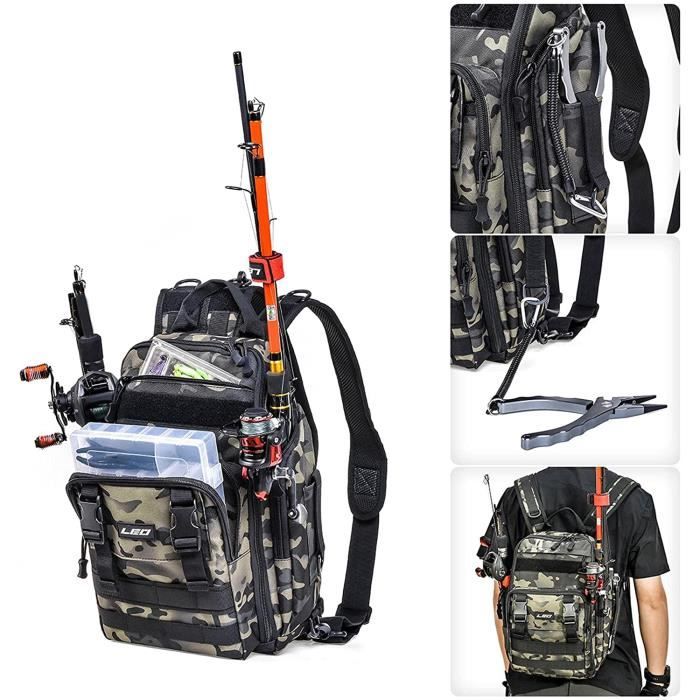 Sac à dos étanche pour matériel de pêche - sacs de rangement pour matériel  de pêche sac de rangement camouflage sacs multifon - Cdiscount Sport