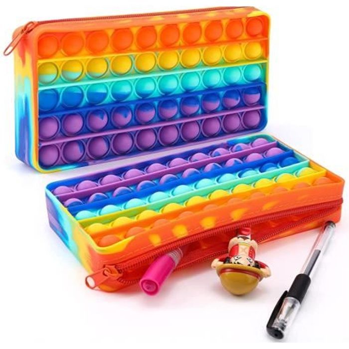 JOUET ANTI-STRESS, W--Kit De Jeux Pop It Anti Stress à Bulles Couleur