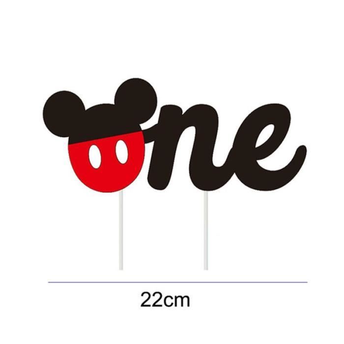 Topper Couleur 1pcs Decoration De Gateau D Anniversaire Mickey Mouse Minnie Decoration De Patisserie Orneme Cdiscount Maison