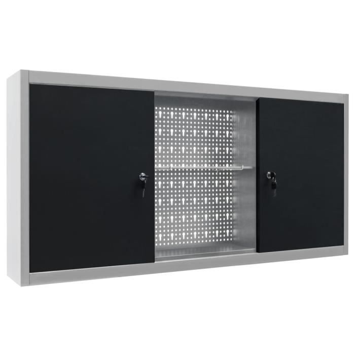 Armoire à outils murale - YUYJP - Style Industriel - Métal - 120 x 19 x 60 cm