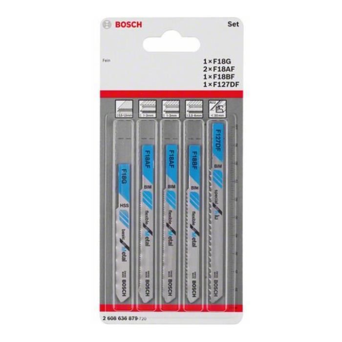 Bosch Accessories Lot De 8 Lames Scie Sauteuse Queue U - Bois Métal Plastique