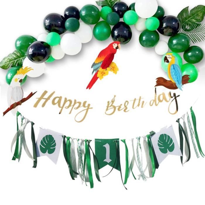 Tropical Anniversaire 1 An Fille Garcon Decoration Kit Happy Birthday Summer Jungle Partie Perroquet Decor Cdiscount Maison Tropical Anniversaire 1 An Fille Garcon Decoration Kit Happy Birthday Summer Jungle Partie Perroquet Decor Cdiscount Maison