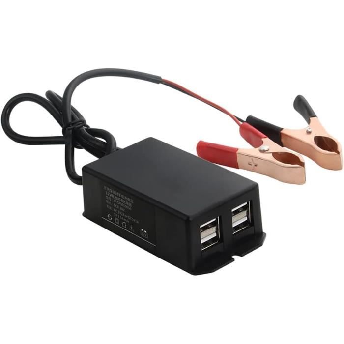 Cliff-Top Chargeur USB de Moto DIN Type H (Hella), Compatible avec Les