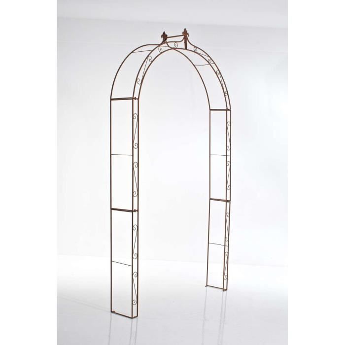 CLP Arche De Roses Anna I En Fer Style Rustique - Marron Antique 246cm