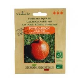 Graines bio - Potimarron Uchiki Kuri - Rouge - Culture Indoor - Légumes - 100% BIO