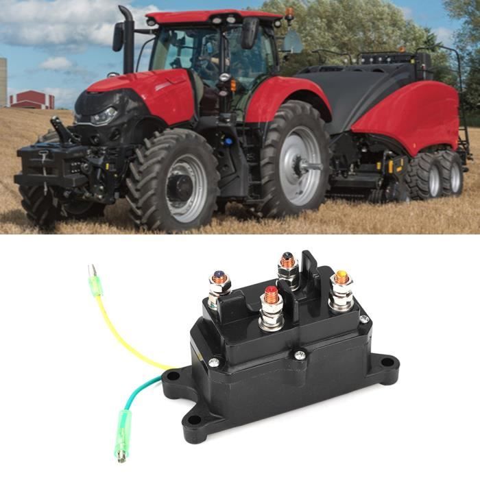 Relais Solénoïde Treuil 12V 250A Pour VTT - Étanche, Boîtier ABS, Pour Véhicules Tout-terrain, Tracteurs - 11