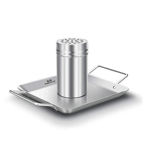 Porta Posate In Acciaio Inox - Organizer Da Cucina Per Utensili - Set Da 2 Pezzi, Argento Porta Posate Asciugatura Rapida - 5