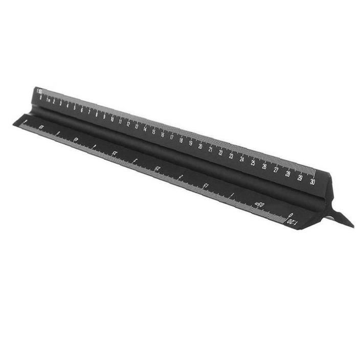 Échelle Triangulaire Rumold 30cm - Règle DIN 150 Pour Architecte, Technique Et Dessin
