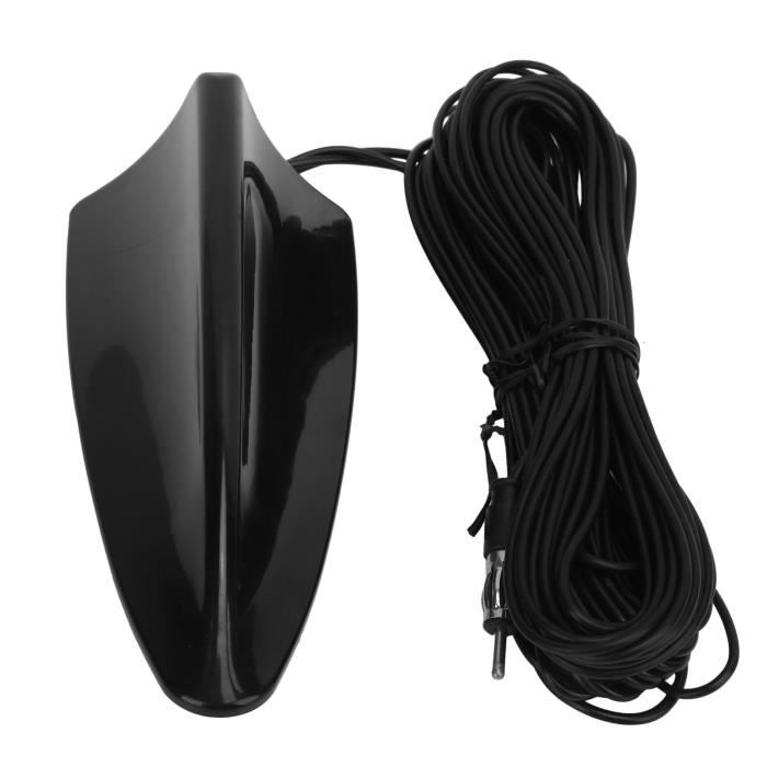 Antenne De Toit Voiture Style Aileron Requin - Remplacement FM/AM - Noir - Compatible Avec Plusieurs Modèles VW, Audi, Seat, Skoda