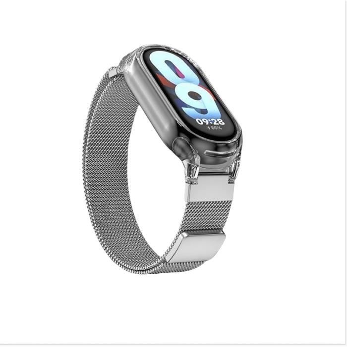 INF Bracelet magnétique pour Xiaomi Mi Band avec étui transparent