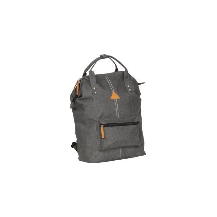 Sac à dos - KIDABORD - Poids Plume - Gris - Ouverture grand angle - Compatible ordinateur