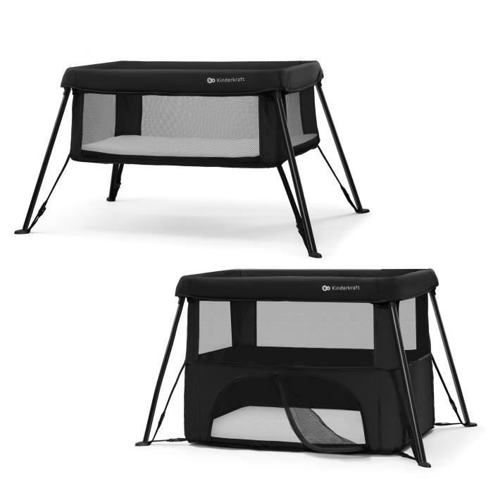 Lit bébé 3‑en‑1 - KINDERKRAFT - CAMI - Noir