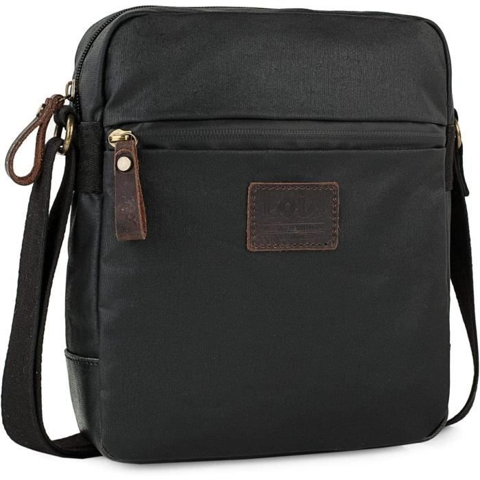 Lois - Sacoche Homme Bandouliere - Petite Sacoche Homme avec Sangle Reglable - Sac a Bandouliere 