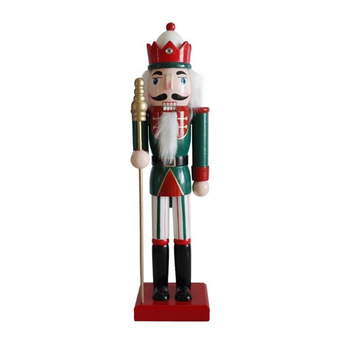 Figurines Casse-Noisette en Bois, Statue de Cheval à Bascule pour Noël, 30,5 cm, décorations de Noël décoratives multifonctionnelles pour Table