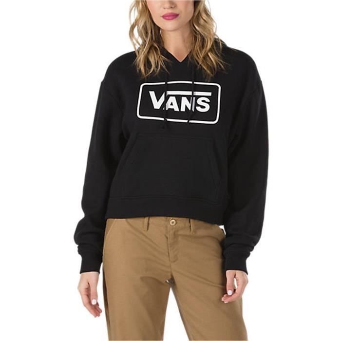 sweat à capuche vans femme rose