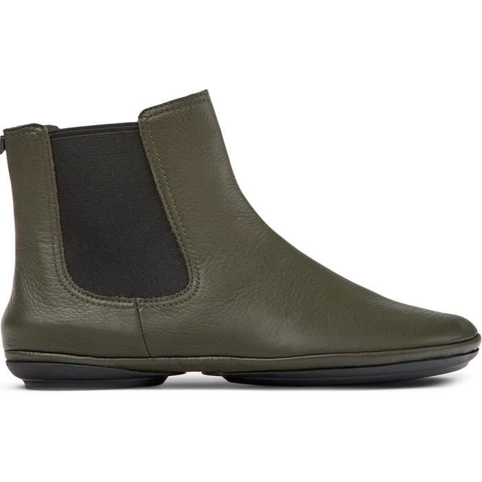 boots en daim noir femme