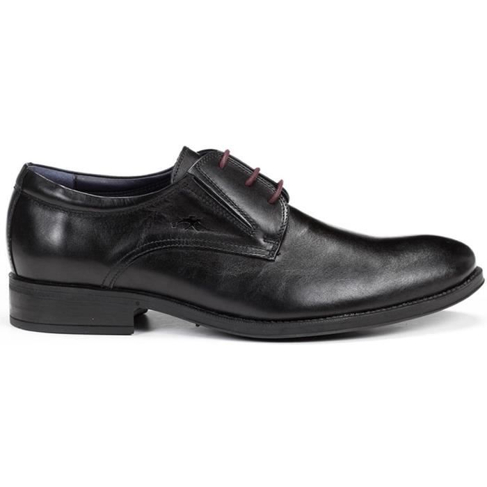 chaussures habillées pour homme - fluchos - heracles 8410 - cuir noir - confortable