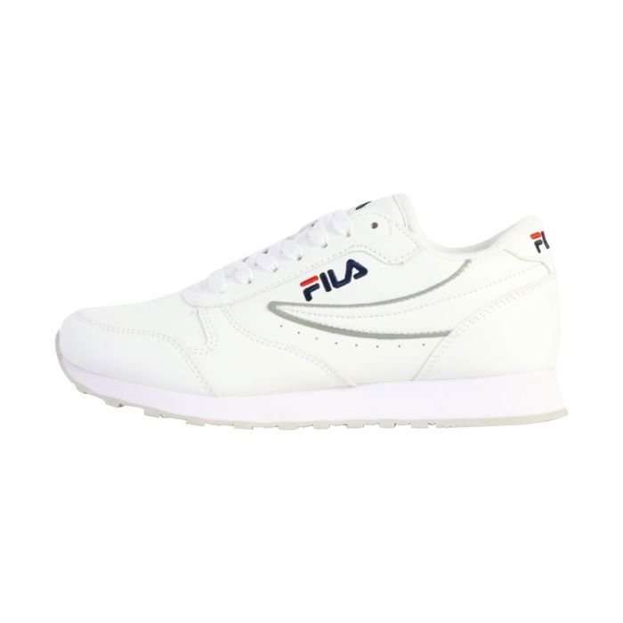 Baskets blanches femme - FILA - Orbit Low WMN - Blanc - Lacets - Plat