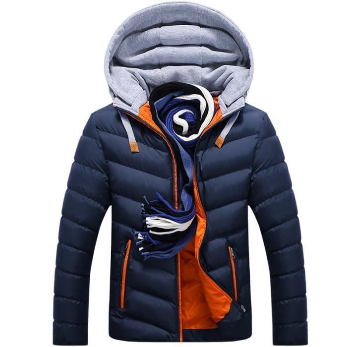 Doudoune Homme Hiver Chaud L,Bleu fonce Bleu fonce Cdiscount PrêtàPorter