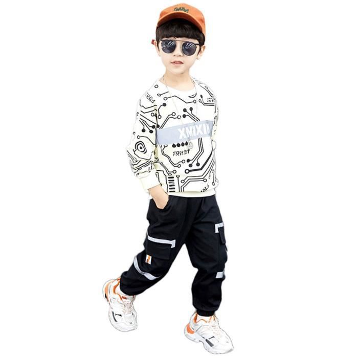 Ensemble De Vetements Pour Bebe Garcon Survetements Sweat T Shirt Manches Longues Pantalon De Sport 2pcs Outfits Beige 150 Beige Cdiscount Pret A Porter