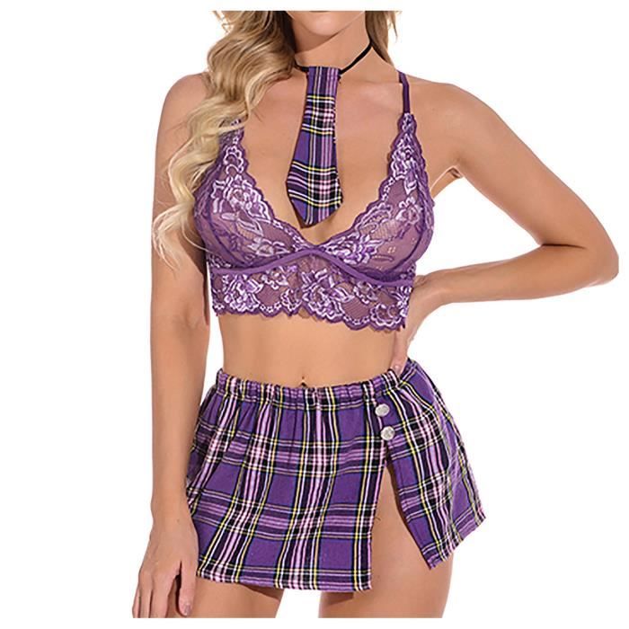 Ensemble De Lingerie Sexy Pour Femmes,sous-vêtements évidés,soutien