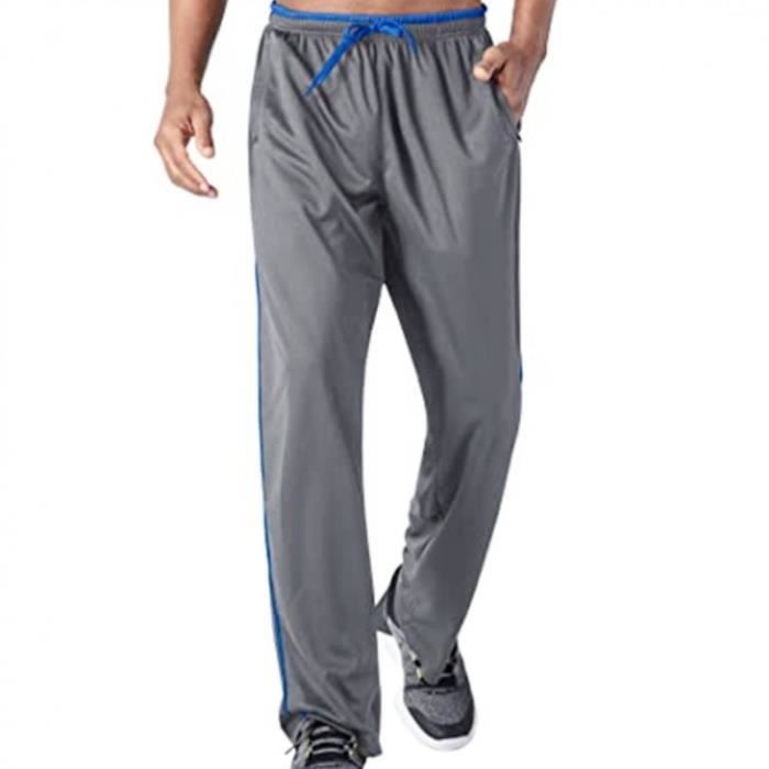 Pantalon Jogging Décontracté Pour Homme – Taille 3XL à 6XL, Poches Zippées, Molleton, Plusieurs Coloris