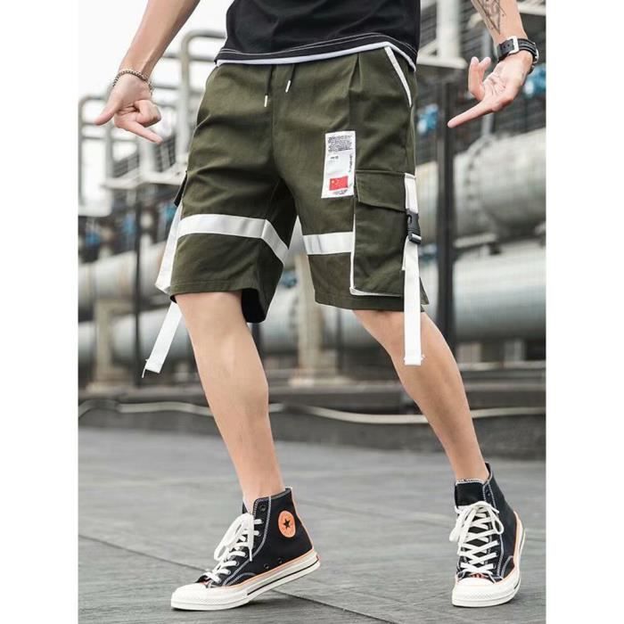 Pantalon Cargo Multi-poches Pour Homme, Décontracté, Couleur Unie