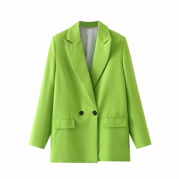 Blazer femme deux boutons manteau de printemps coupe basse
