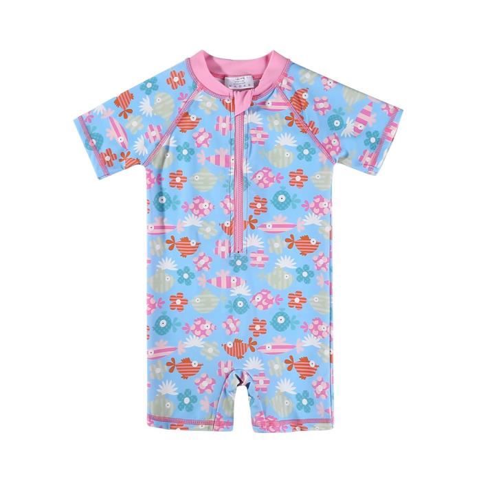 Charmo Maillot De Bain Une Pièce Pour Femmes Maillot Dermoprotecteur Floral Fermeture à Glissière Avant Chemise De Surf Protection Solaire