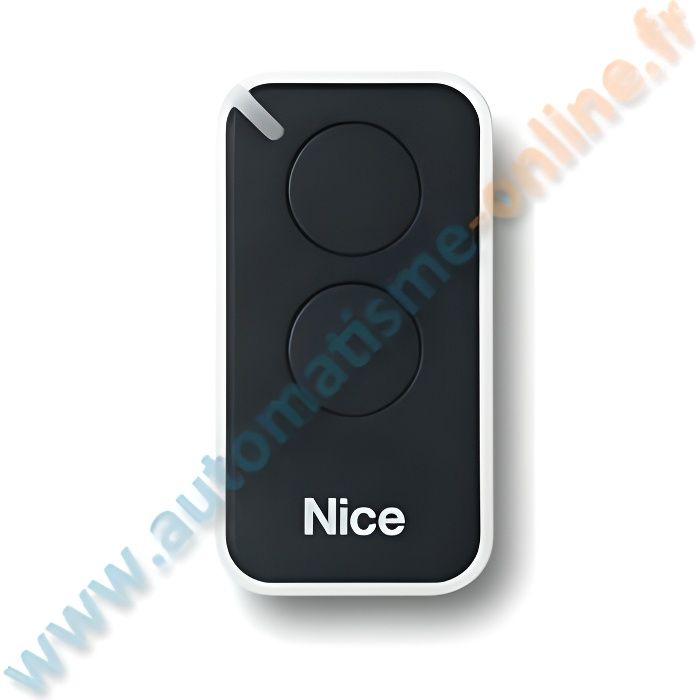 Telecommande Nice Télécommande portail - NICE - INTI2 - 2 boutons - Noir - 433,92 MHz ...