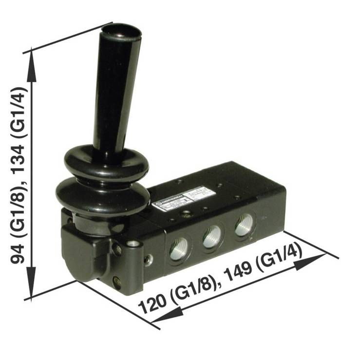 Vanne Hydraulique Manuelle Massey Ferguson - 3 Voies - Pour Tracteurs MF Série 100-600