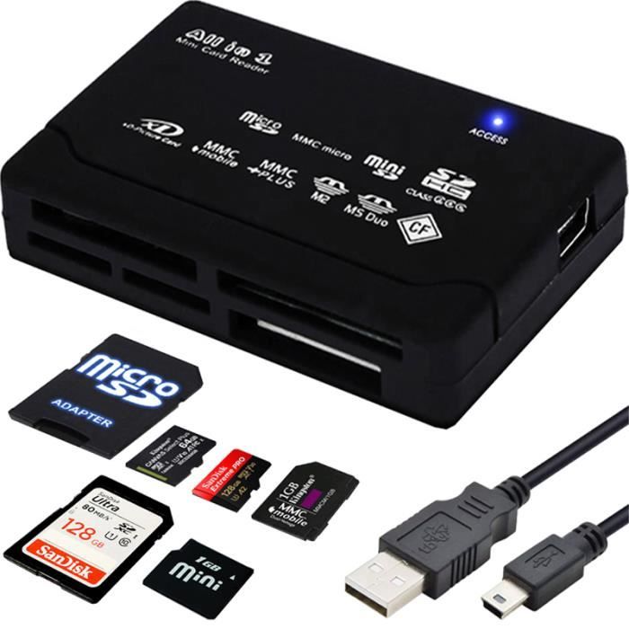 Micro SD SDHC SDXC Lecteur De Carte Mémoire Adaptateur USB Lecteur PC