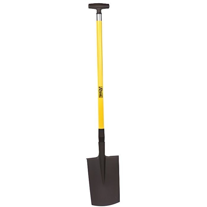 Bêche 20 X 28 Cm Manche Fibre En T 90 Cm PROJ90VF28 - Ribiland - Outil De Jardinage Robuste