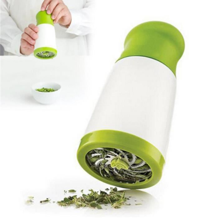 Hachoir Persil En Acier Inoxydable – Coupe Ail, Noix, Légumes Et Herbes Facilement, Design Ergonomique