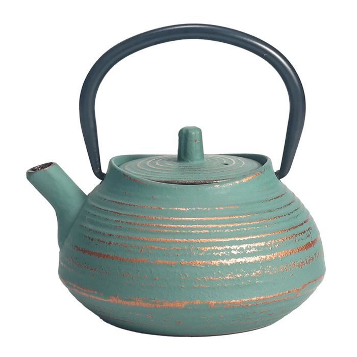 Théière En Fonte Vintage Avec Infuseur - Artisanale, élégante, Pratique Pour Thé Et Infusions De Fruits