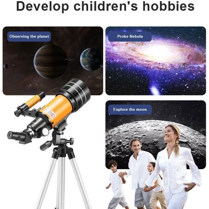 AZM30070 70mm Télescope astronomique pour adultes
