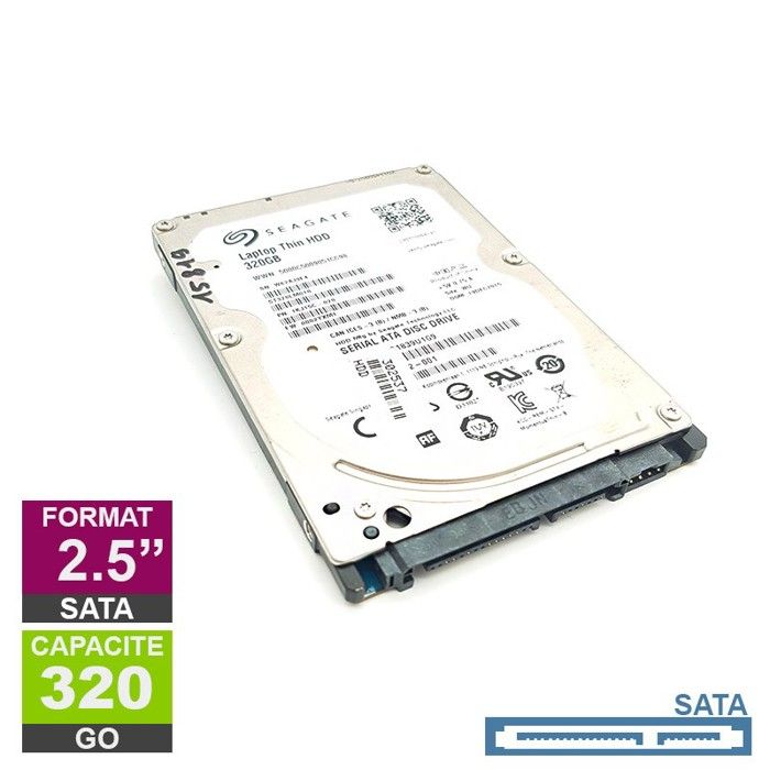Disque Dur 320Go SATA 2.5 Seagate ST320LM010 7200rpm 32Mo Reconditionné - Seagate reconditionné disponible sur Cdiscount Seconde Vie