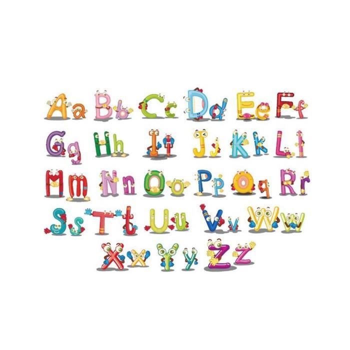 Papier Peint Lettre De Bebe Enfant Illumination Stickers Muraux Wallpaper Pour Impermeable Amovible Chambre Cuisine Salon Enf Z1854 Cdiscount Bricolage