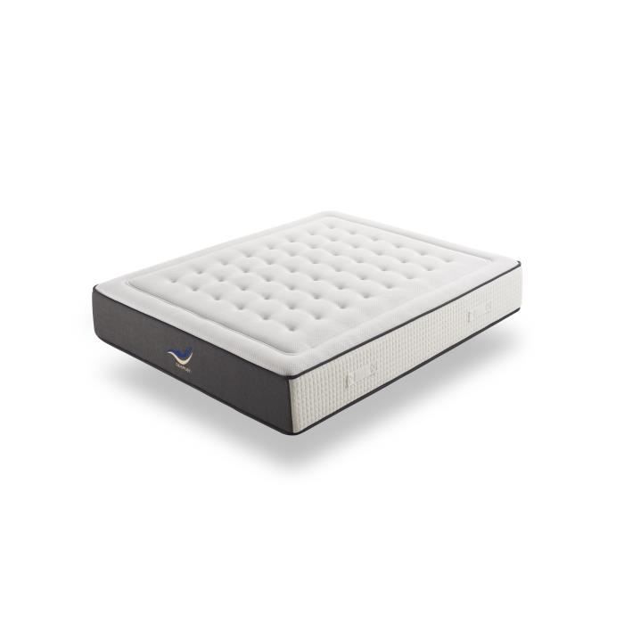 Matelas Hybride SIMPUR Premium 200x200 cm - Hauteur +-- 30 cm - Système de Ressorts 3.0 - Lits indépendants - Matelas Silencieux Matelas Hybride SIMPUR Premium 200x200 cm - Hauteur +-- 30 cm - Système de Ressorts 3.0 - Lits indépendants - Matelas Silencieux