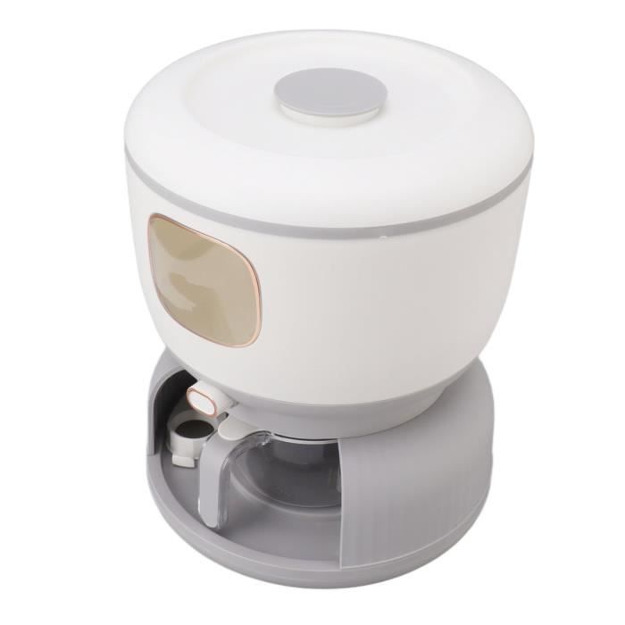 Seau à Riz Rotatif 6 Compartiments - Distributeur De Nourriture, Rangement Compact, Pour Riz, Pâtes, Céréales