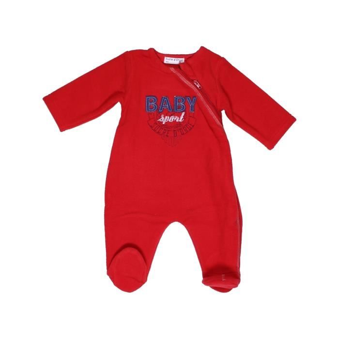 Robe De Chambre Bebe Garcon Sucre D Orge 3 Mois Rouge Hiver Vetement Bebe Cdiscount Maison